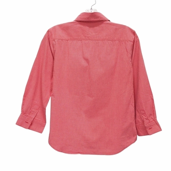 Galyan's Women's Red Gingham Button Front Shirt - Picture 3 of 6